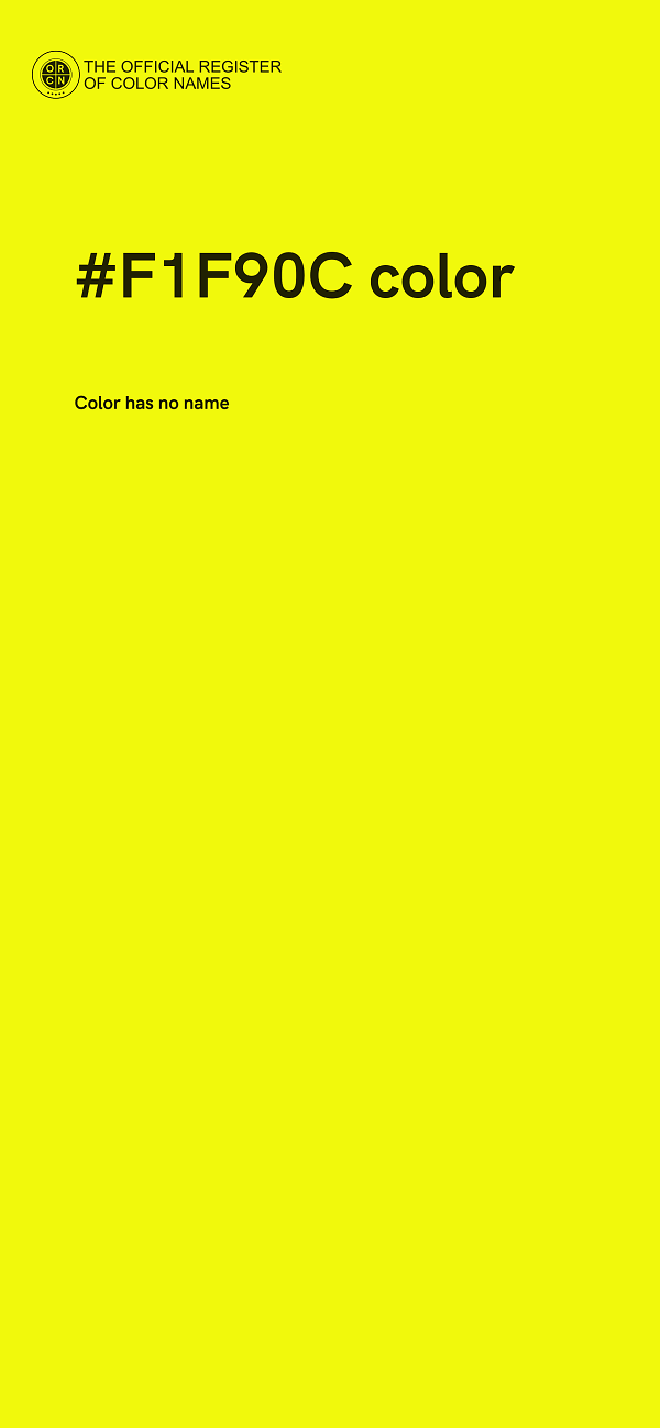 #F1F90C color image