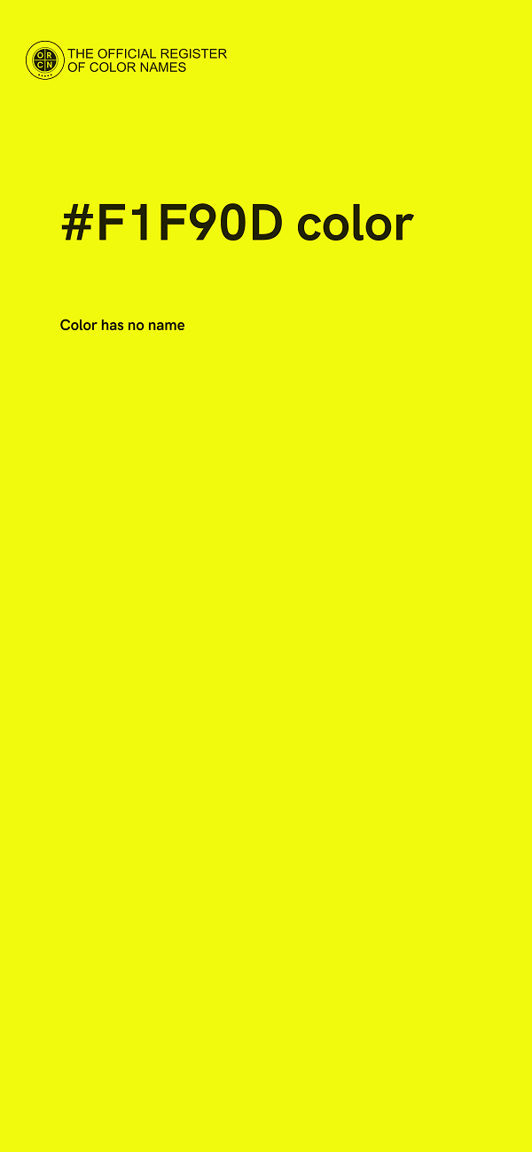 #F1F90D color image
