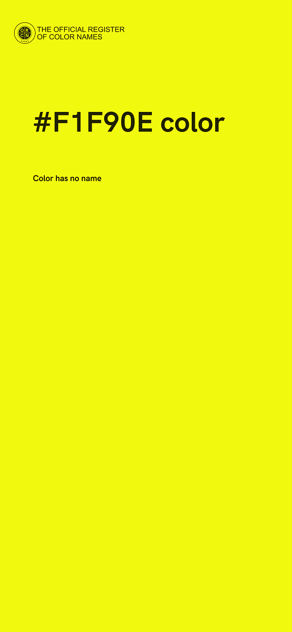 #F1F90E color image