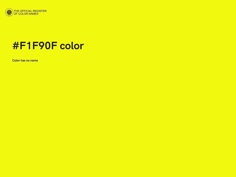 #F1F90F color image
