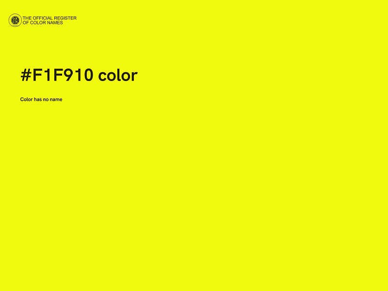 #F1F910 color image