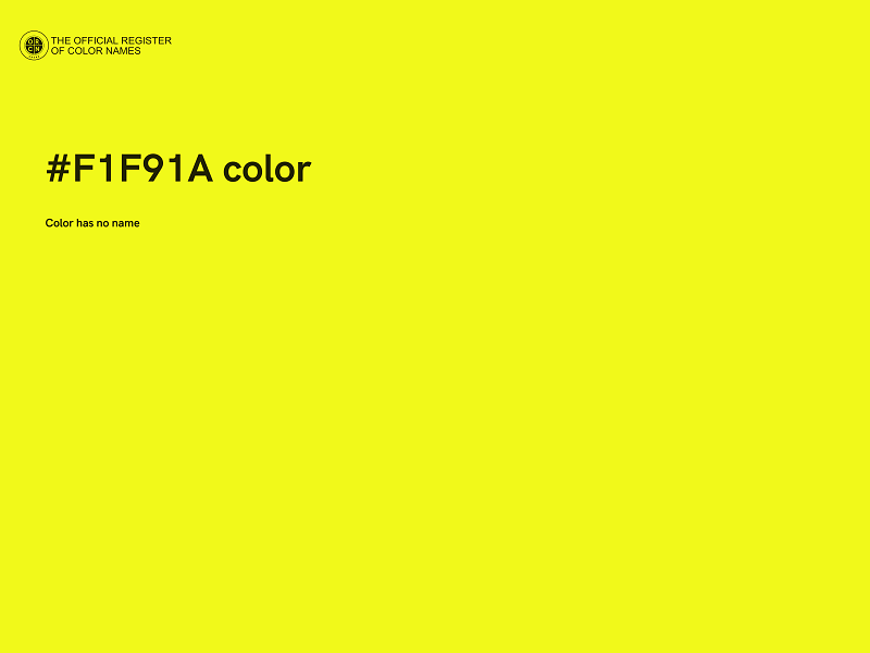 #F1F91A color image