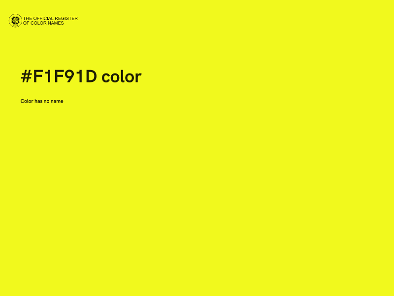 #F1F91D color image