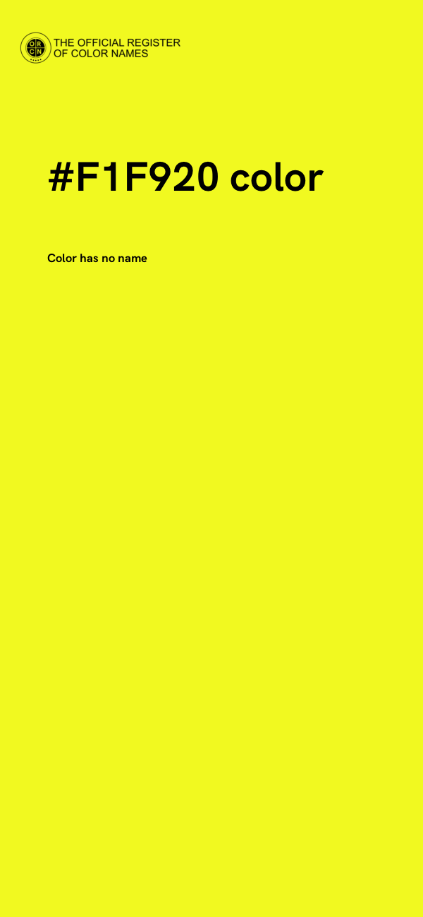#F1F920 color image