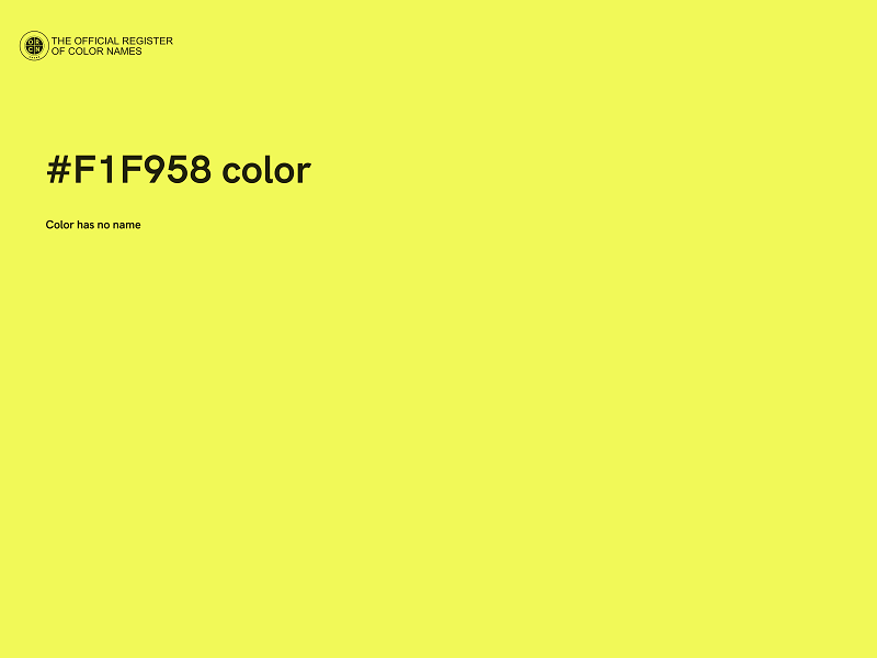 #F1F958 color image