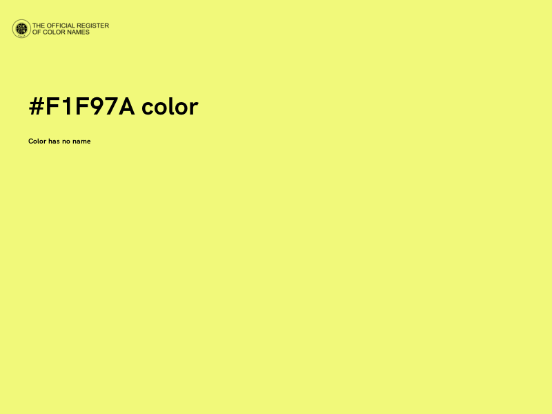 #F1F97A color image