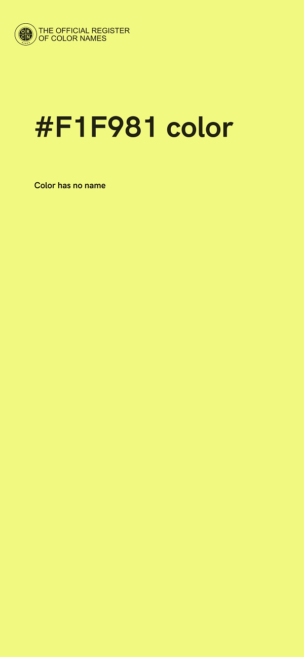 #F1F981 color image