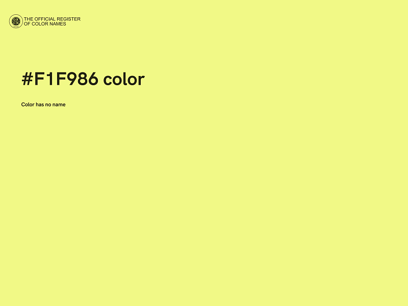 #F1F986 color image