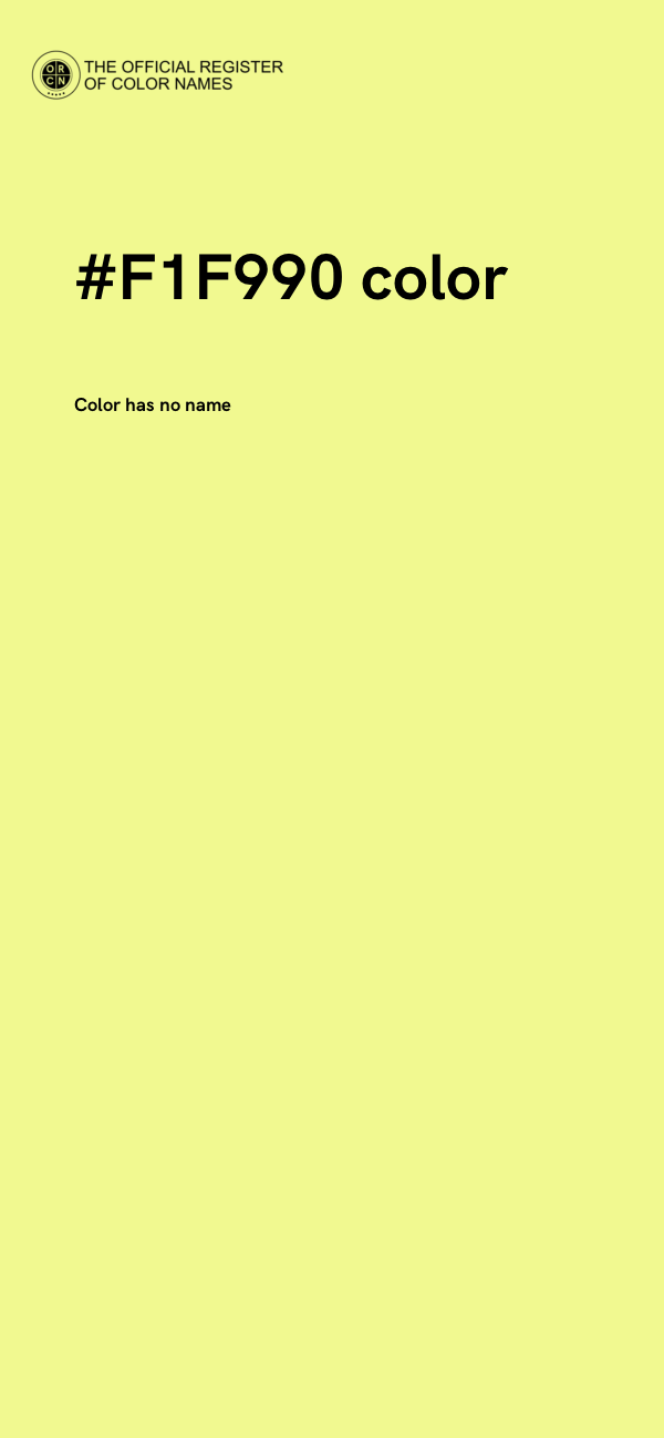 #F1F990 color image