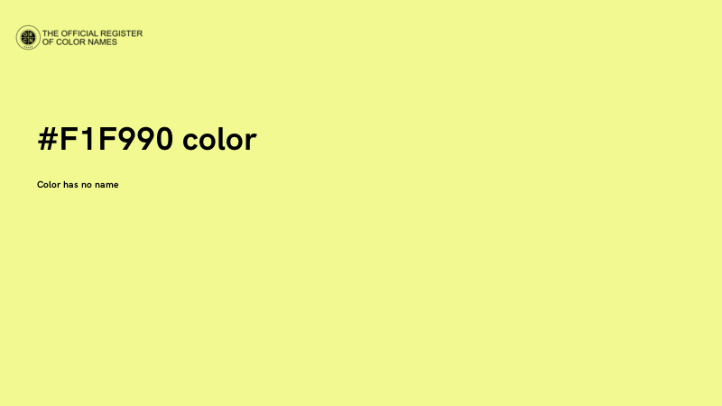 #F1F990 color image