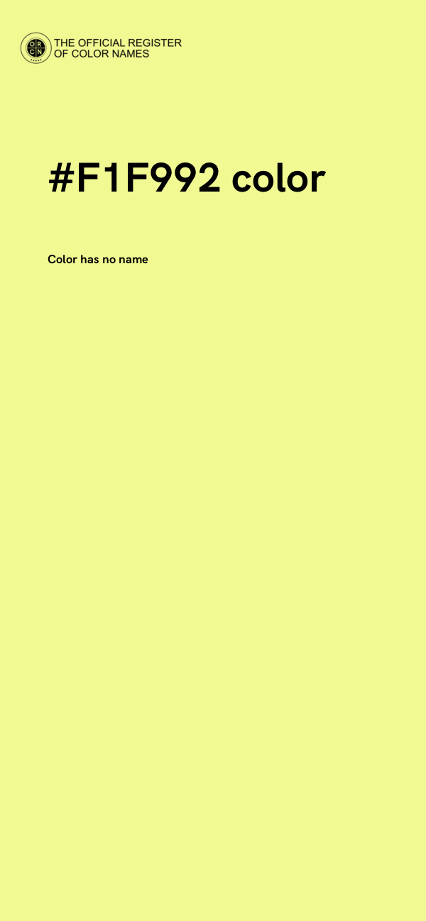 #F1F992 color image