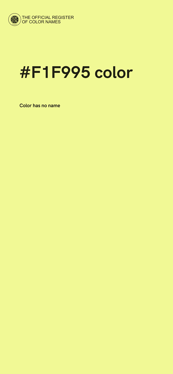 #F1F995 color image