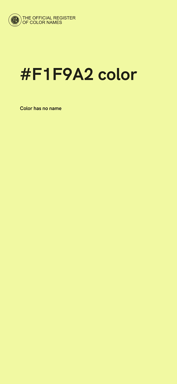 #F1F9A2 color image