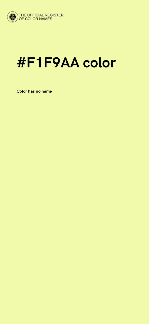 #F1F9AA color image