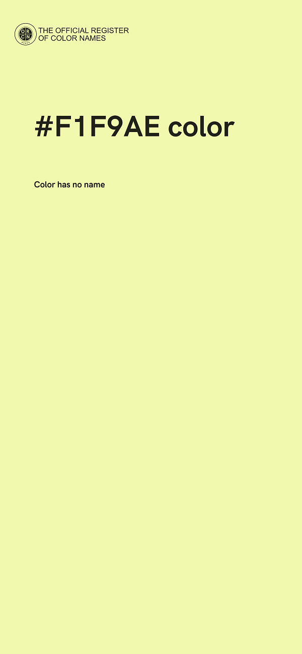 #F1F9AE color image