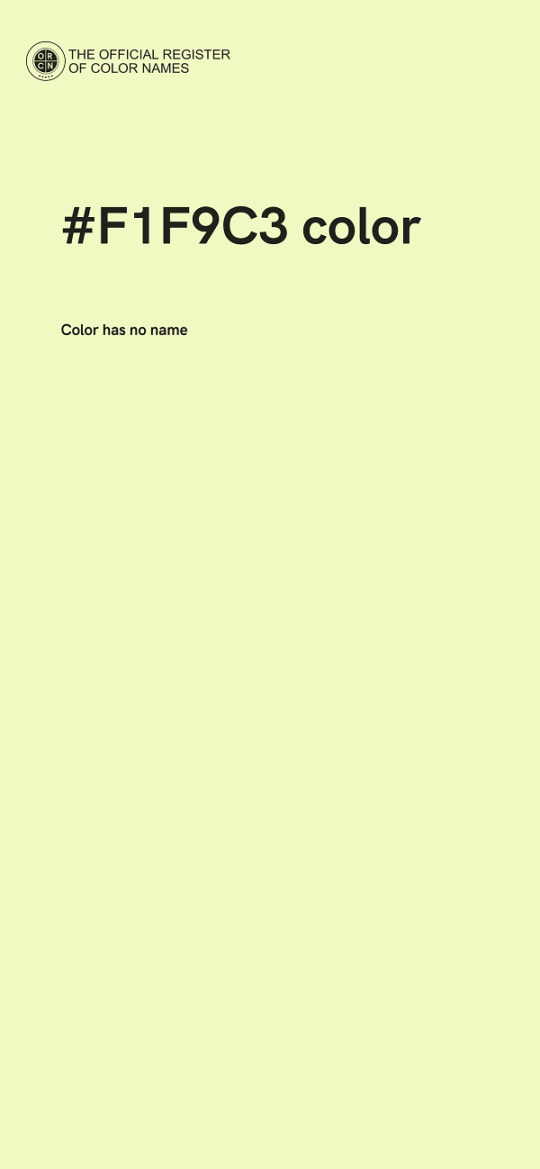 #F1F9C3 color image