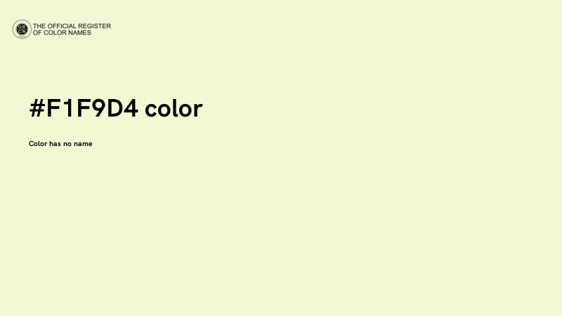 #F1F9D4 color image