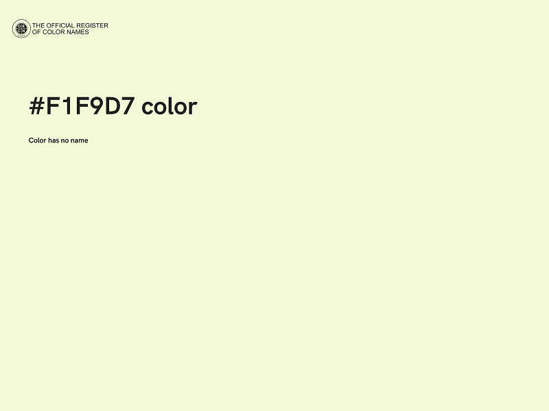 #F1F9D7 color image