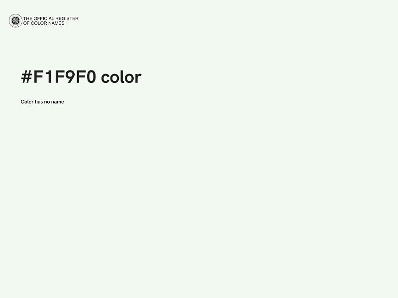 #F1F9F0 color image