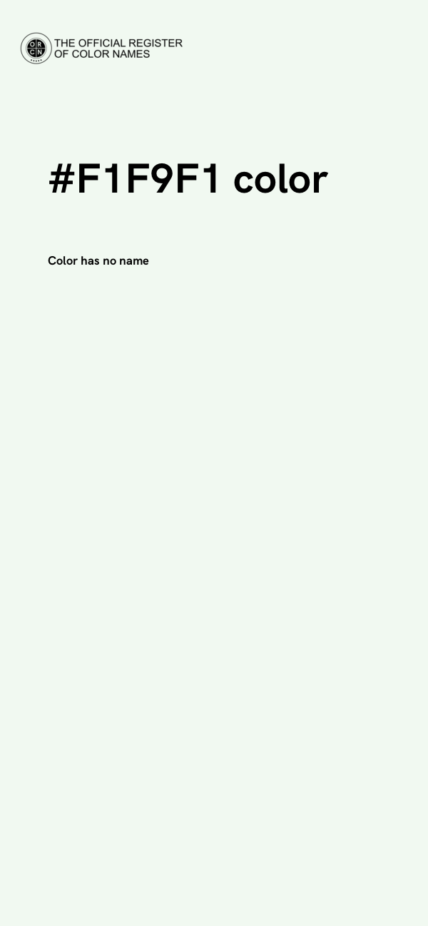 #F1F9F1 color image