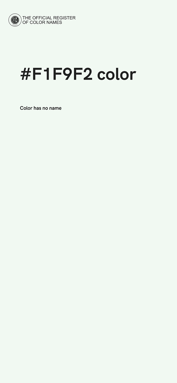 #F1F9F2 color image