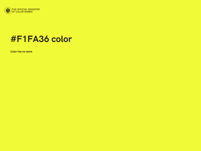 #F1FA36 color image