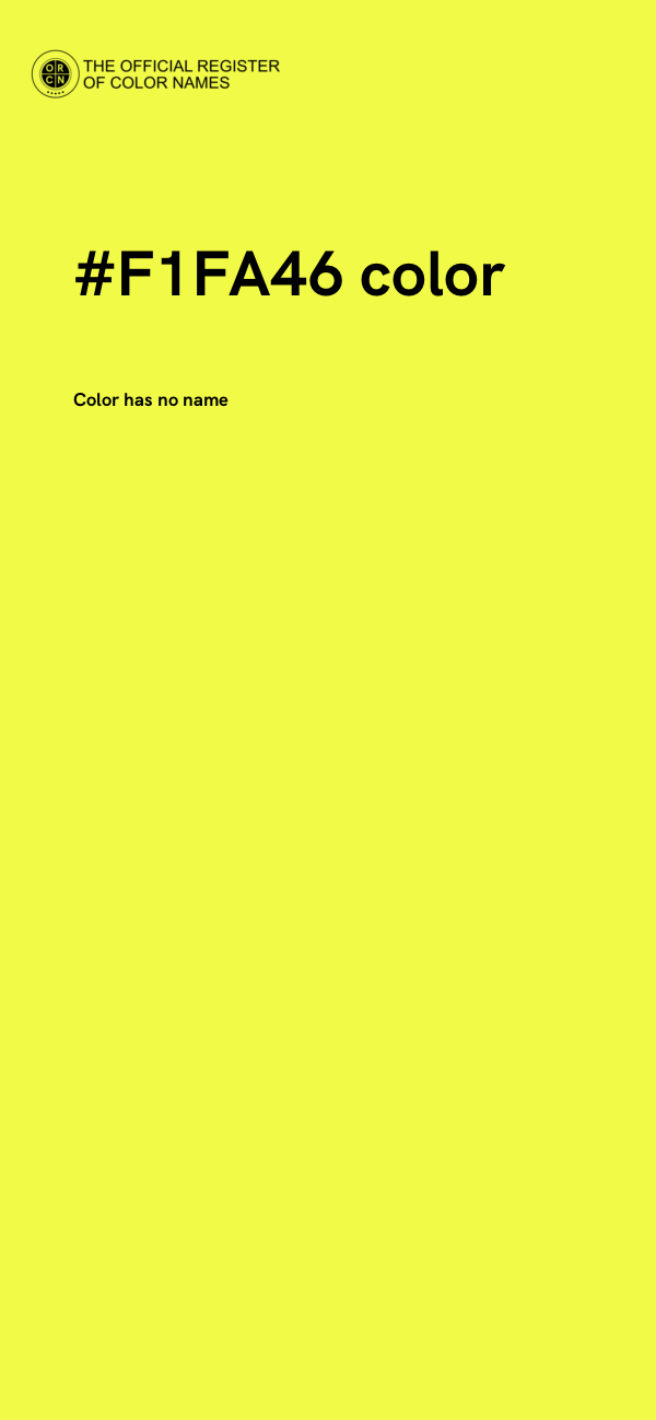 #F1FA46 color image