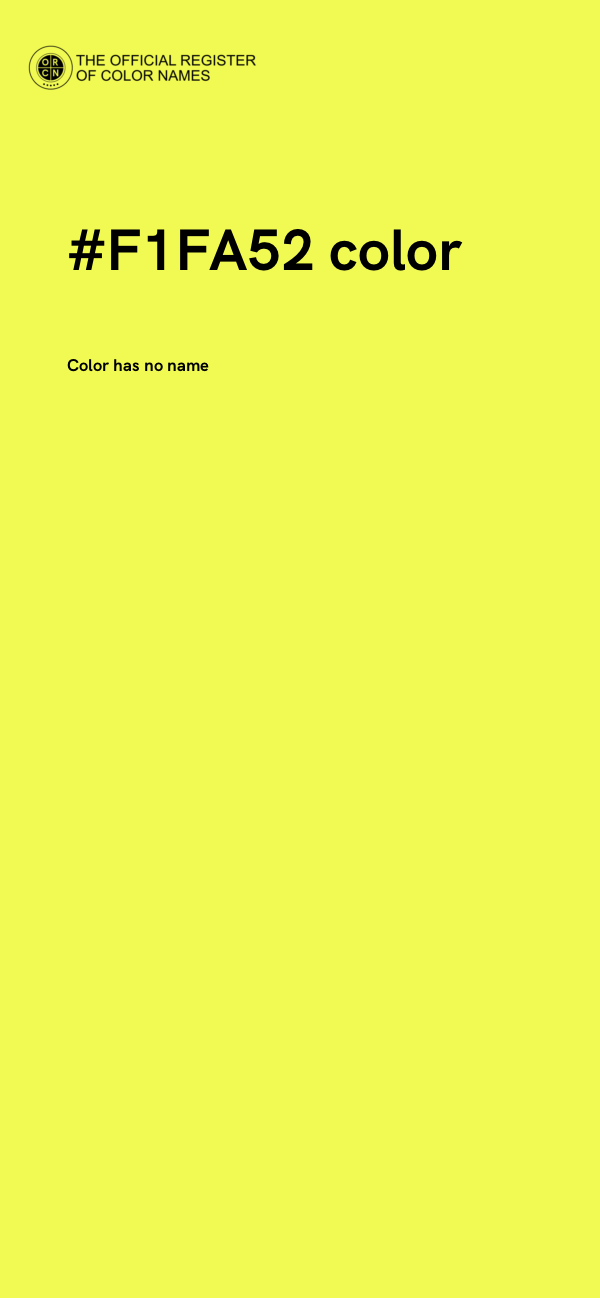 #F1FA52 color image