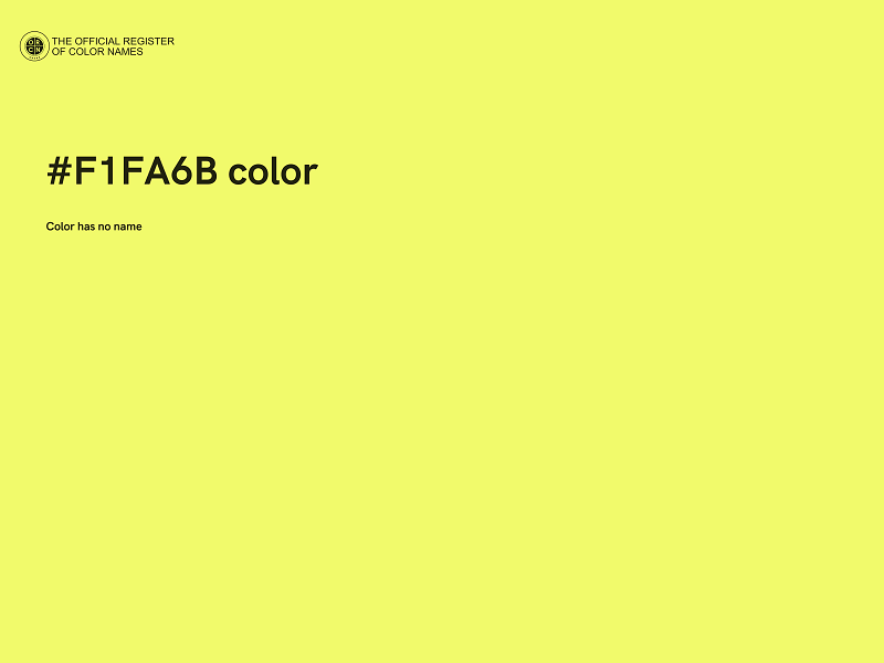 #F1FA6B color image