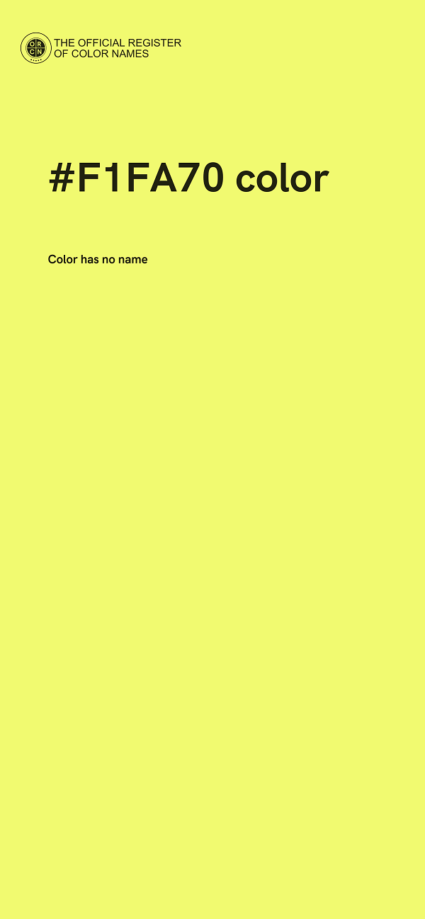 #F1FA70 color image