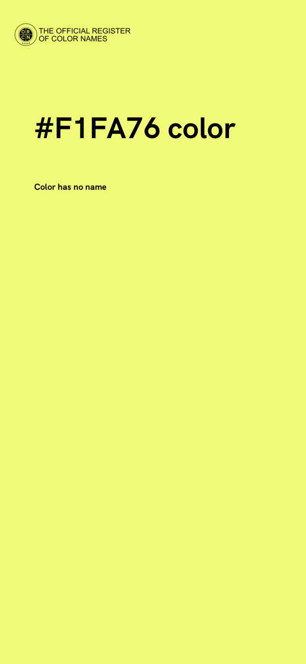 #F1FA76 color image