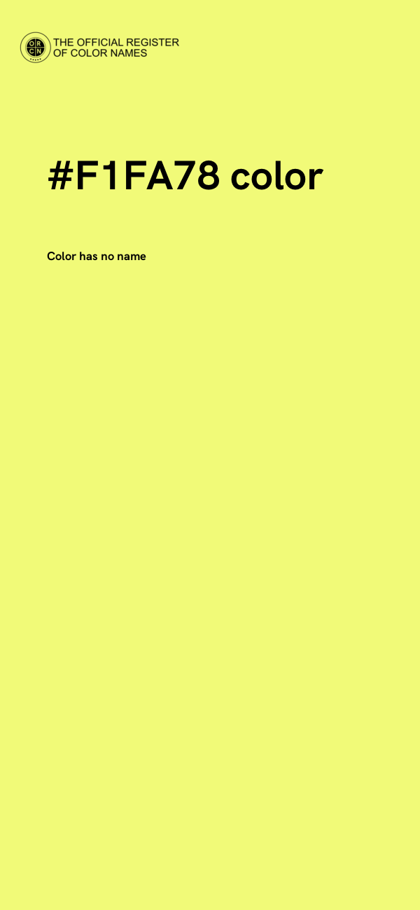 #F1FA78 color image