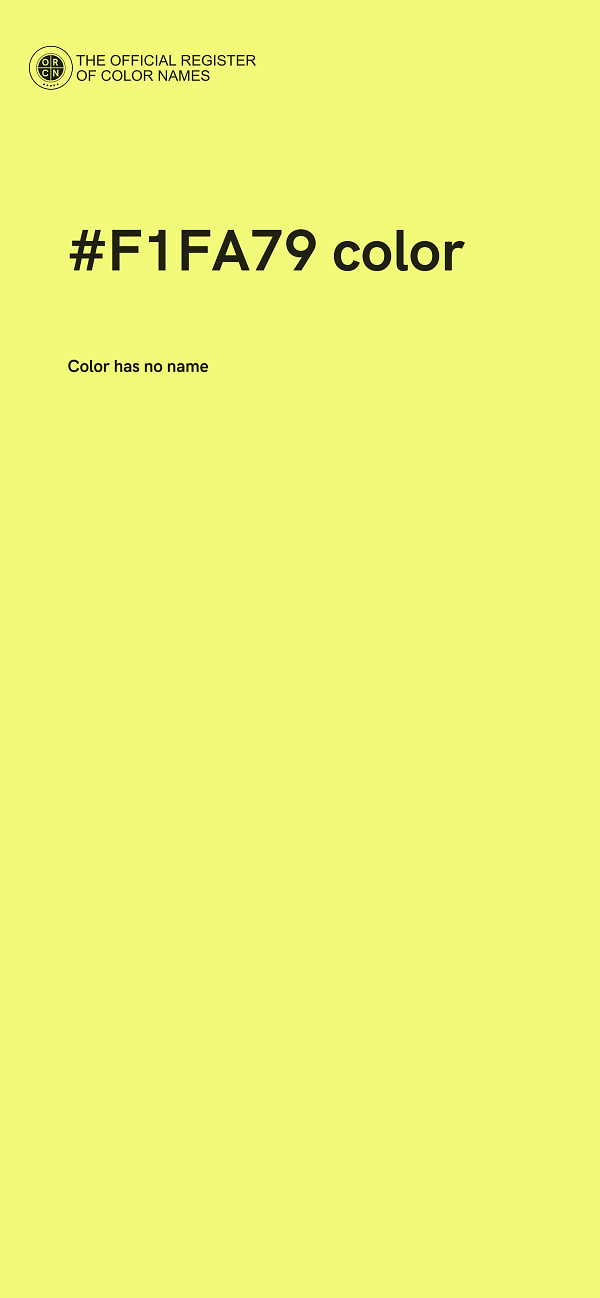 #F1FA79 color image