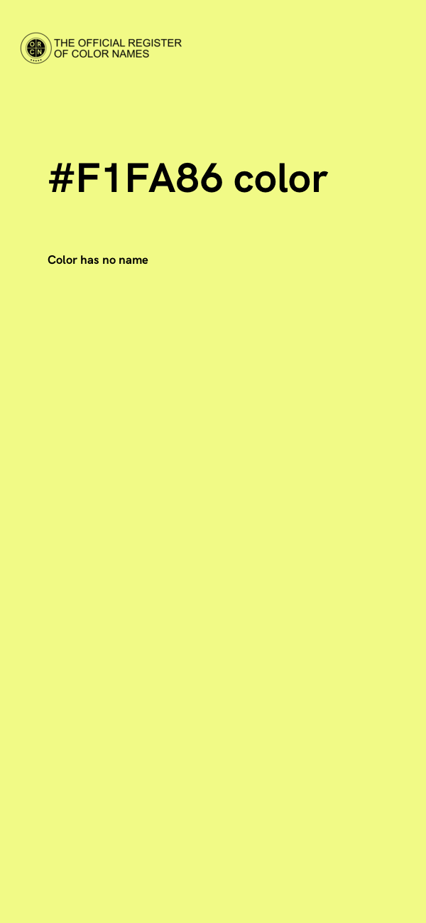 #F1FA86 color image