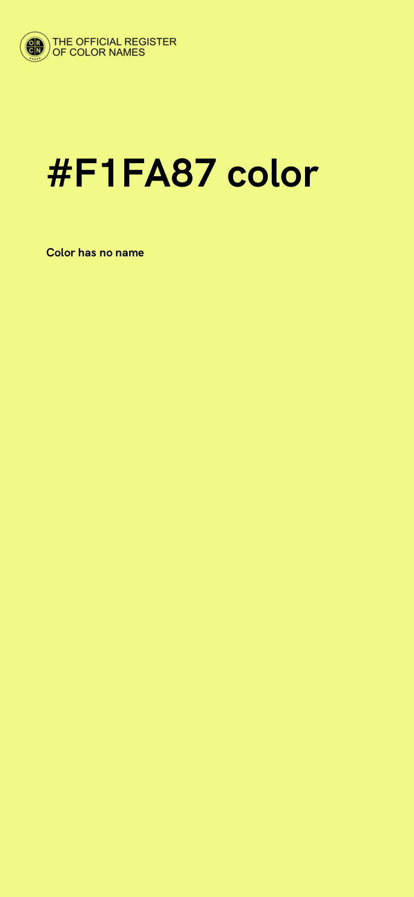 #F1FA87 color image