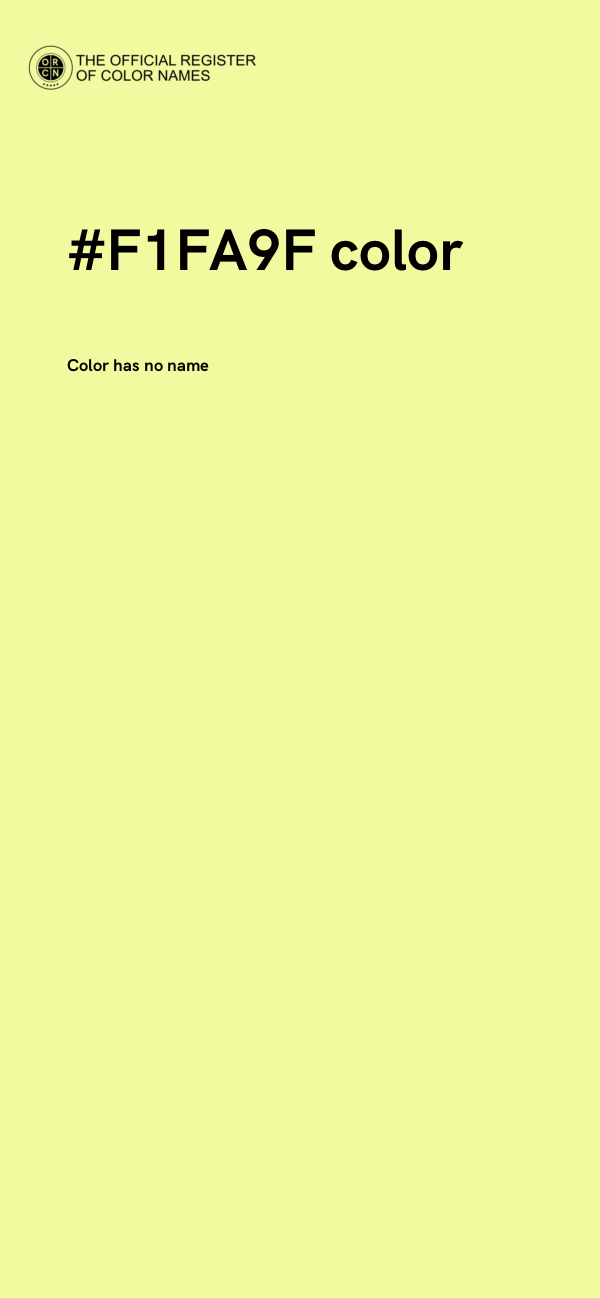 #F1FA9F color image