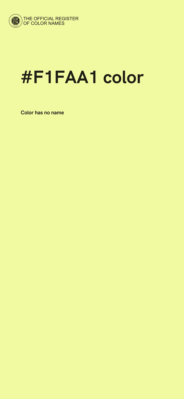 #F1FAA1 color image
