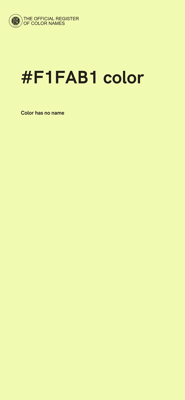 #F1FAB1 color image