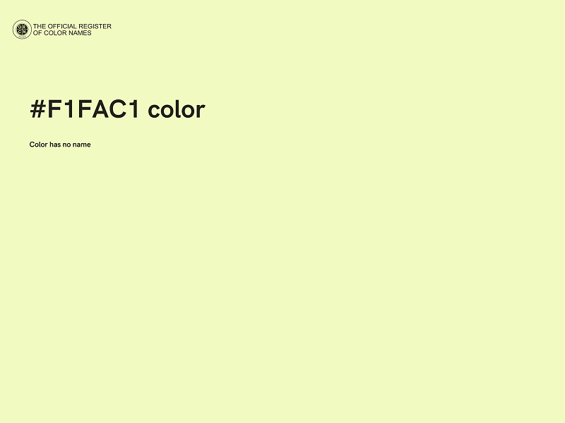 #F1FAC1 color image