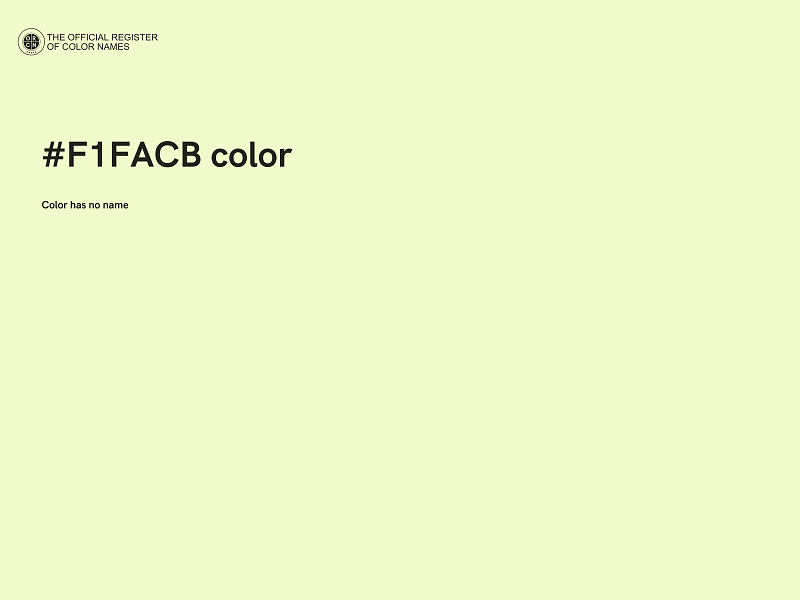 #F1FACB color image