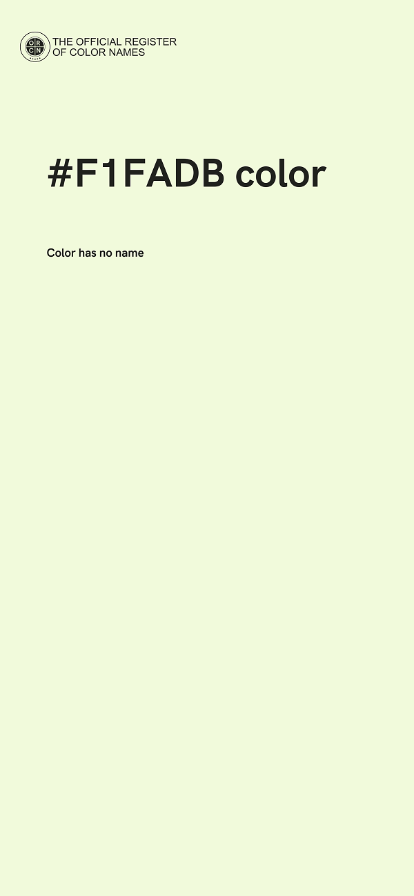 #F1FADB color image