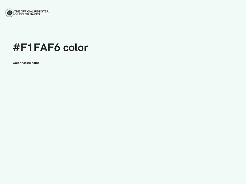 #F1FAF6 color image