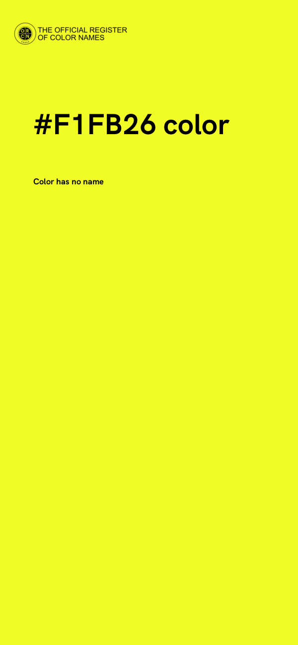 #F1FB26 color image