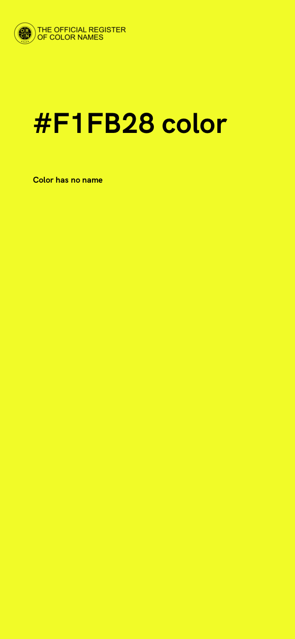 #F1FB28 color image