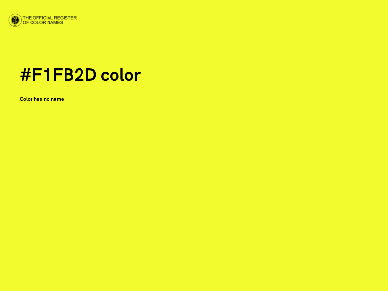 #F1FB2D color image
