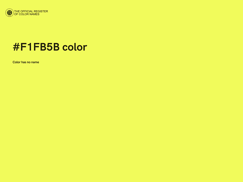 #F1FB5B color image
