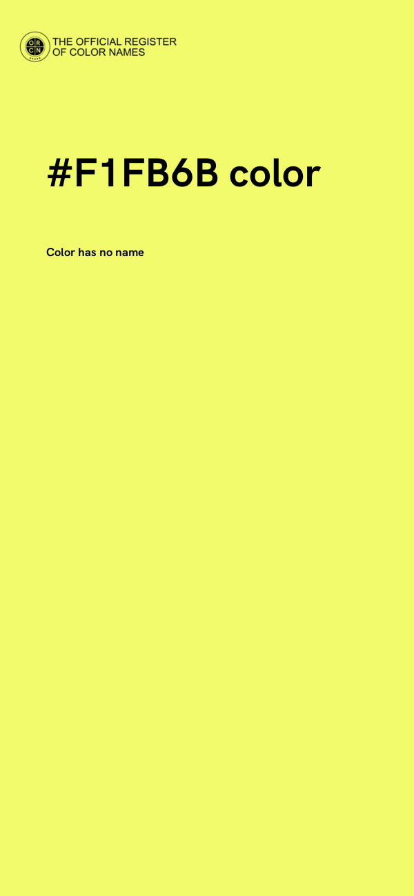 #F1FB6B color image