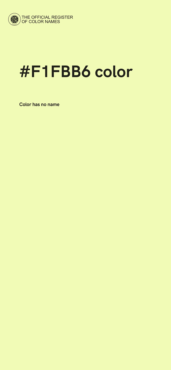 #F1FBB6 color image