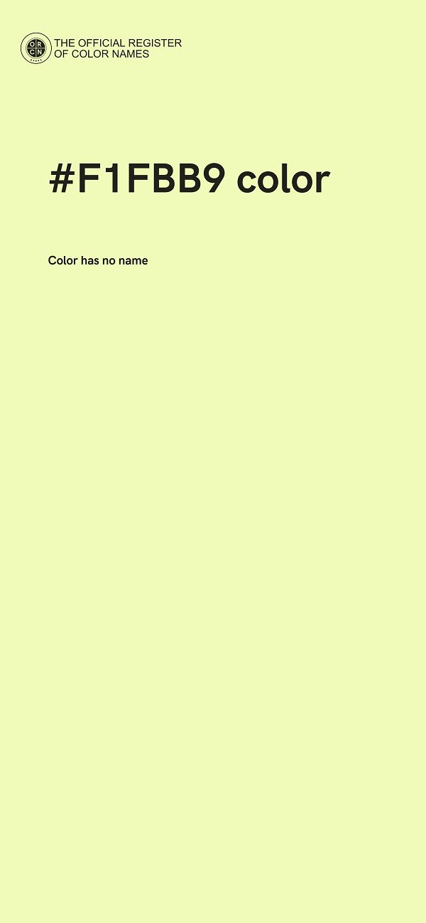 #F1FBB9 color image