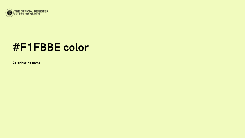 #F1FBBE color image